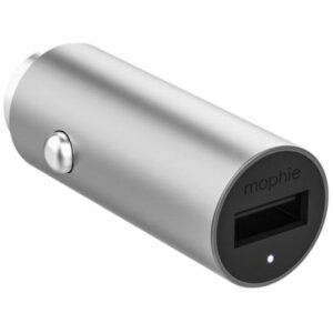 Mophie Silver 12W USB-A Automotive Charger