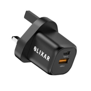 Olixar 20W Twin Port Quick Wall Charger – USB-A & USB-C – Black